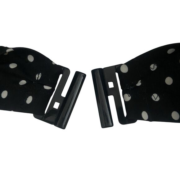 Pour Moi Swimwear Bikini Top US 34 I / UK 34 G Black & White Polka Dot Swim Bra - Picture 4 of 6